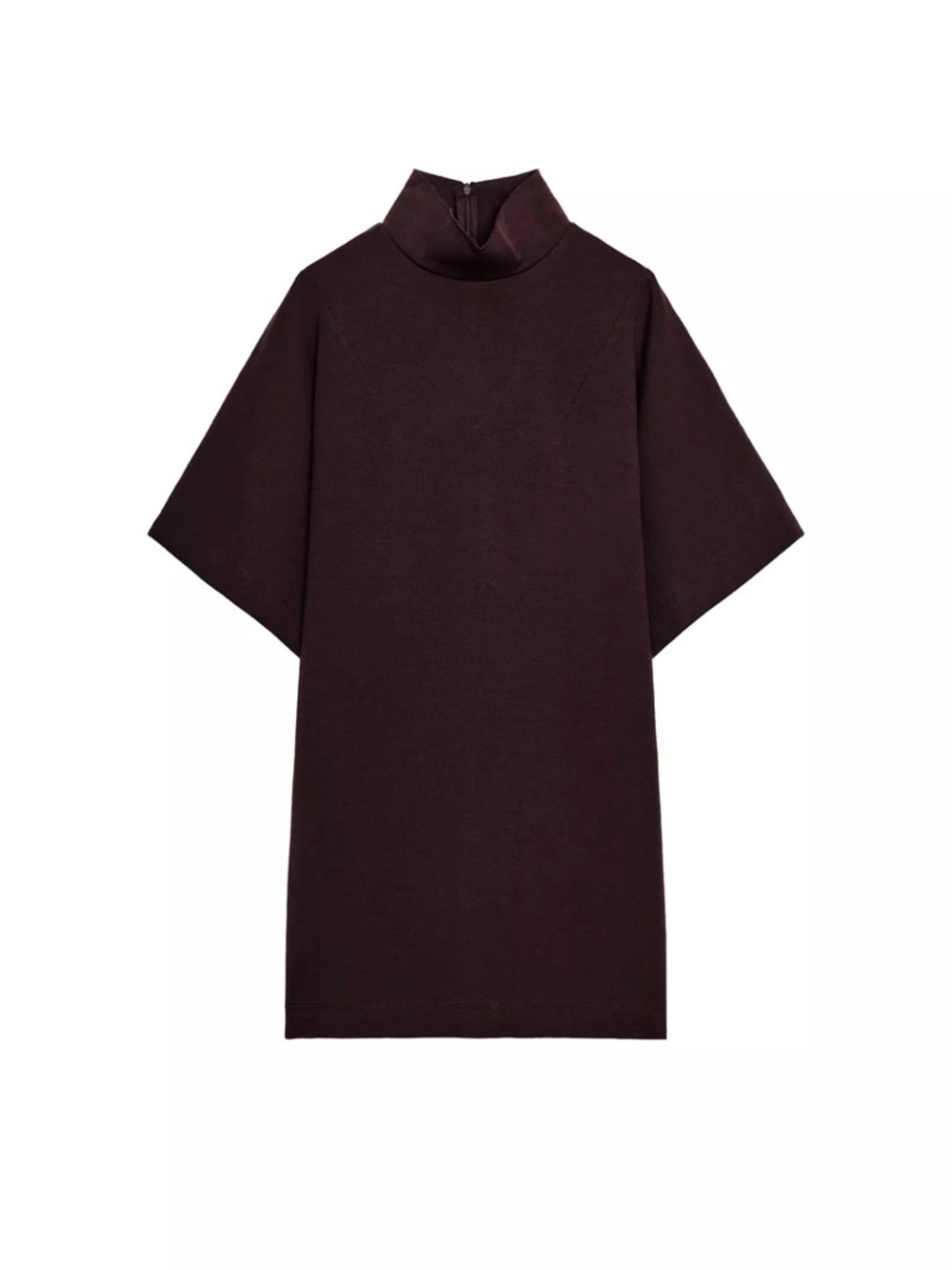 Zara Wine Mini Turtleneck Dress
